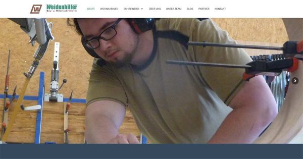 Homepage-Erstellung-von-der-Wordpressagentur-fuer-Schreinerei-Weidenhiller