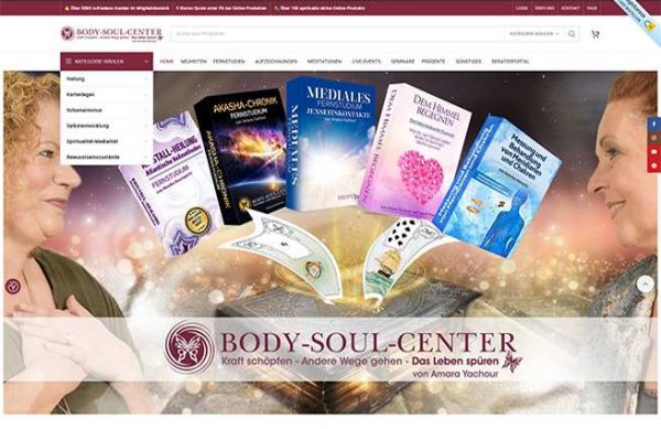 Webshop Relaunch - Spiritueller Webshop - Body-Soul-Center
